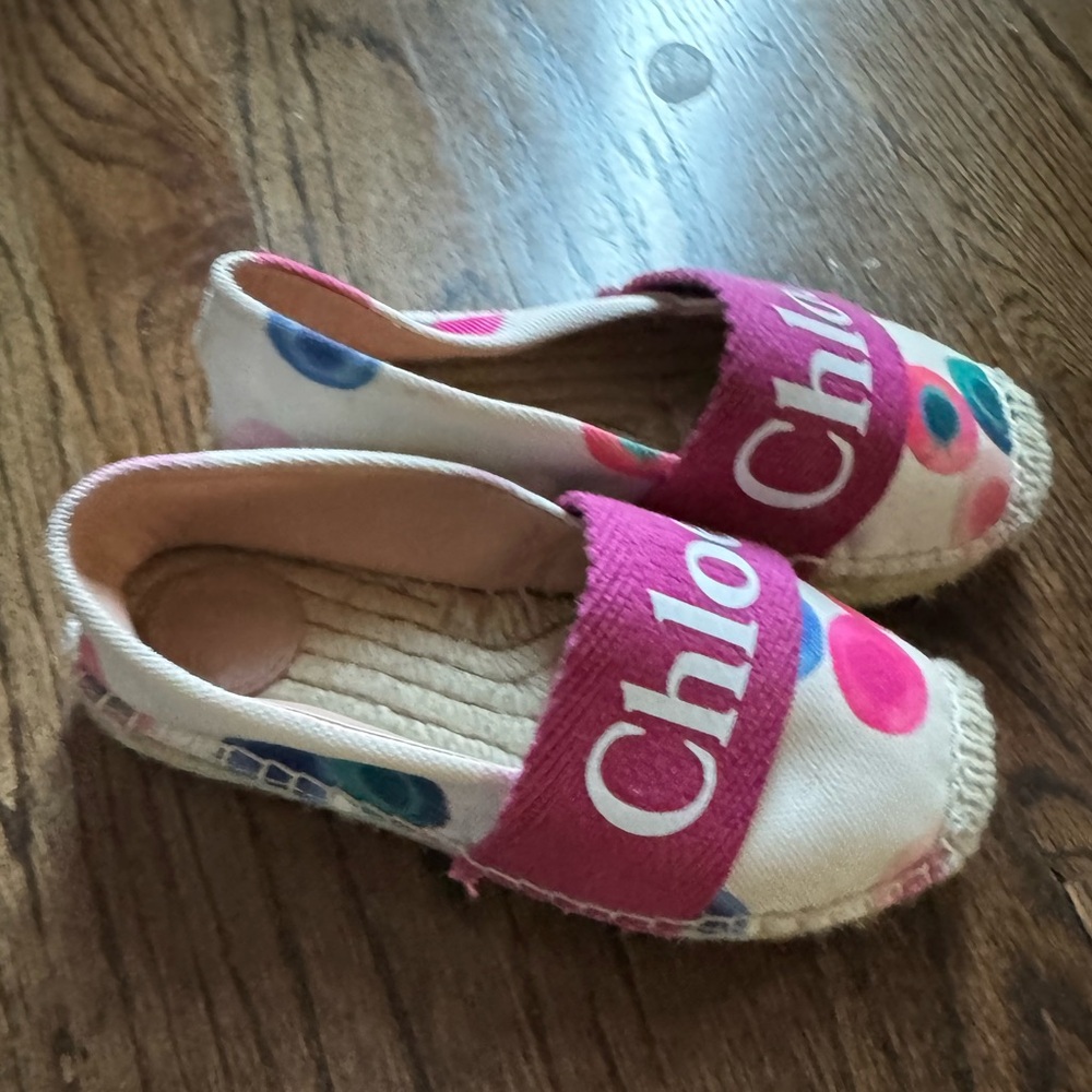 Chloe Girls Espadrilles - Pink and Cream